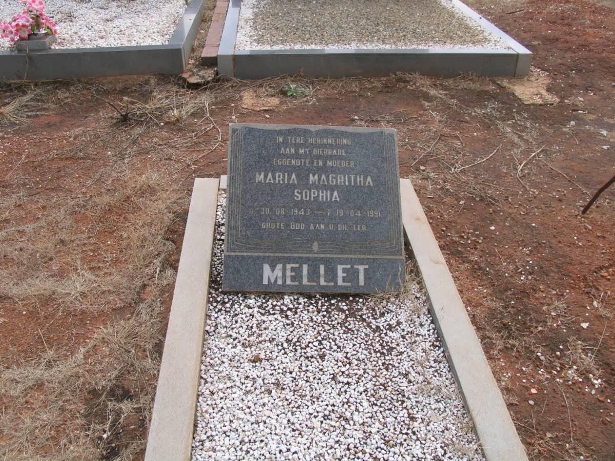 MELLET Maria Magritha Sophia 1943-1991