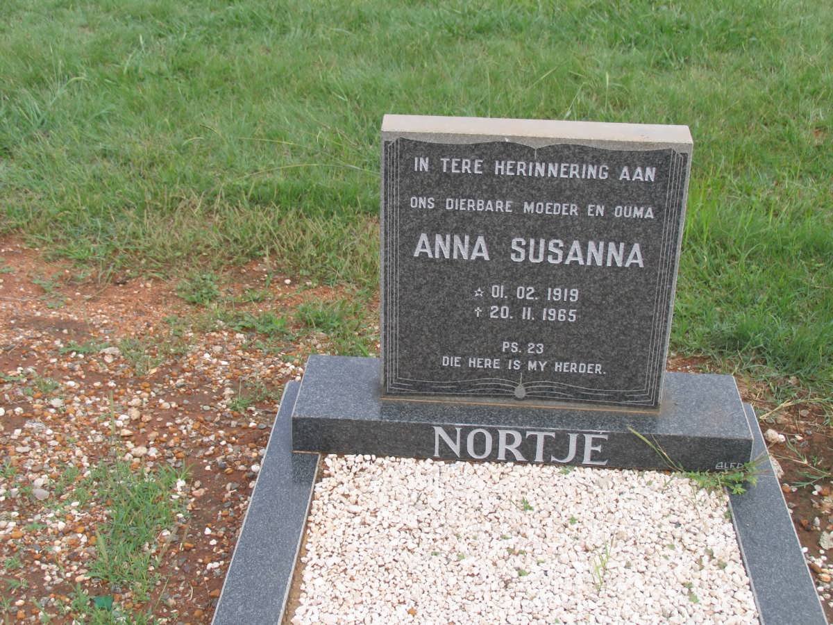 NORTJE Anna Susanna 1919-1965