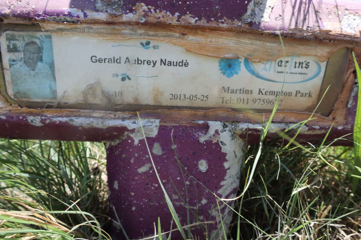 NAUDE Gerald Aubrey ?-2013