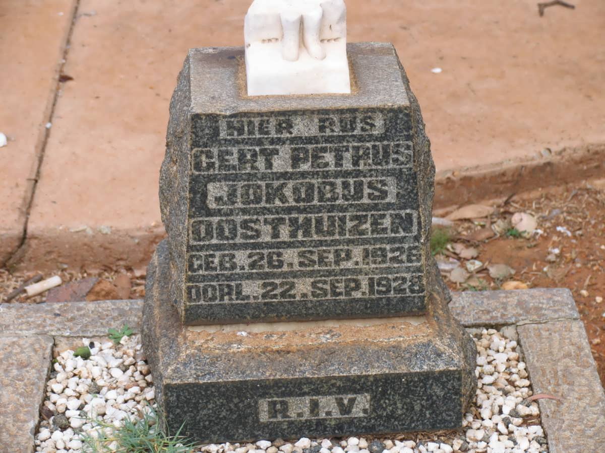 OOSTHUIZEN Gert Petrus Jakobus 1926-1928