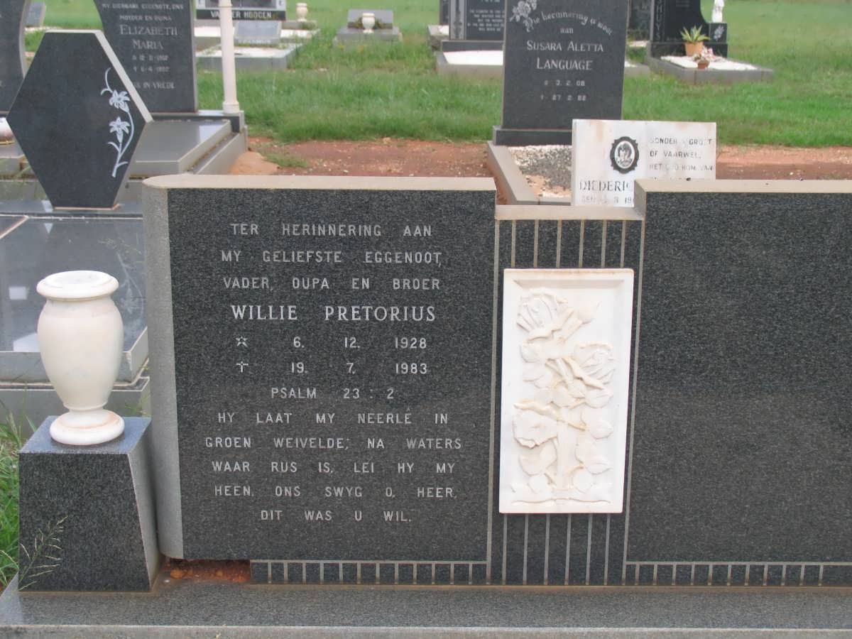 PRETORIUS Willie 1928-1983
