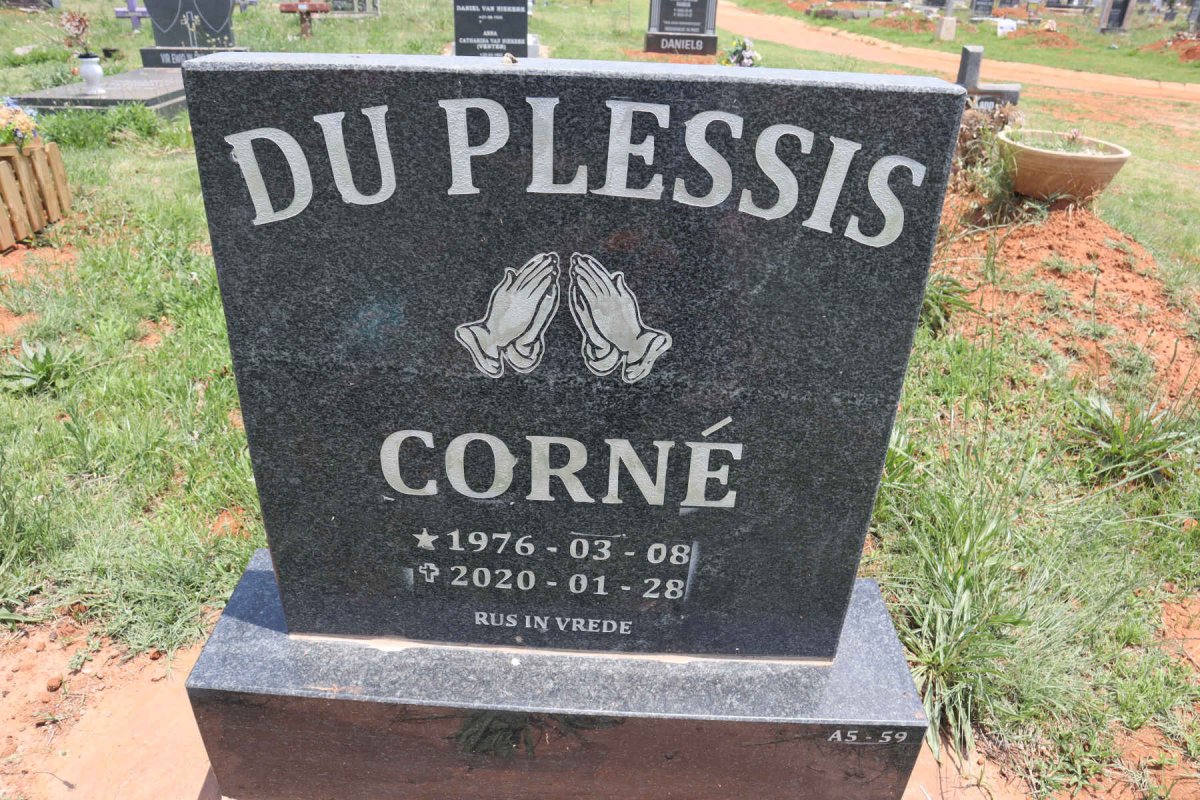 PLESSIS Corne, du 1976-2020