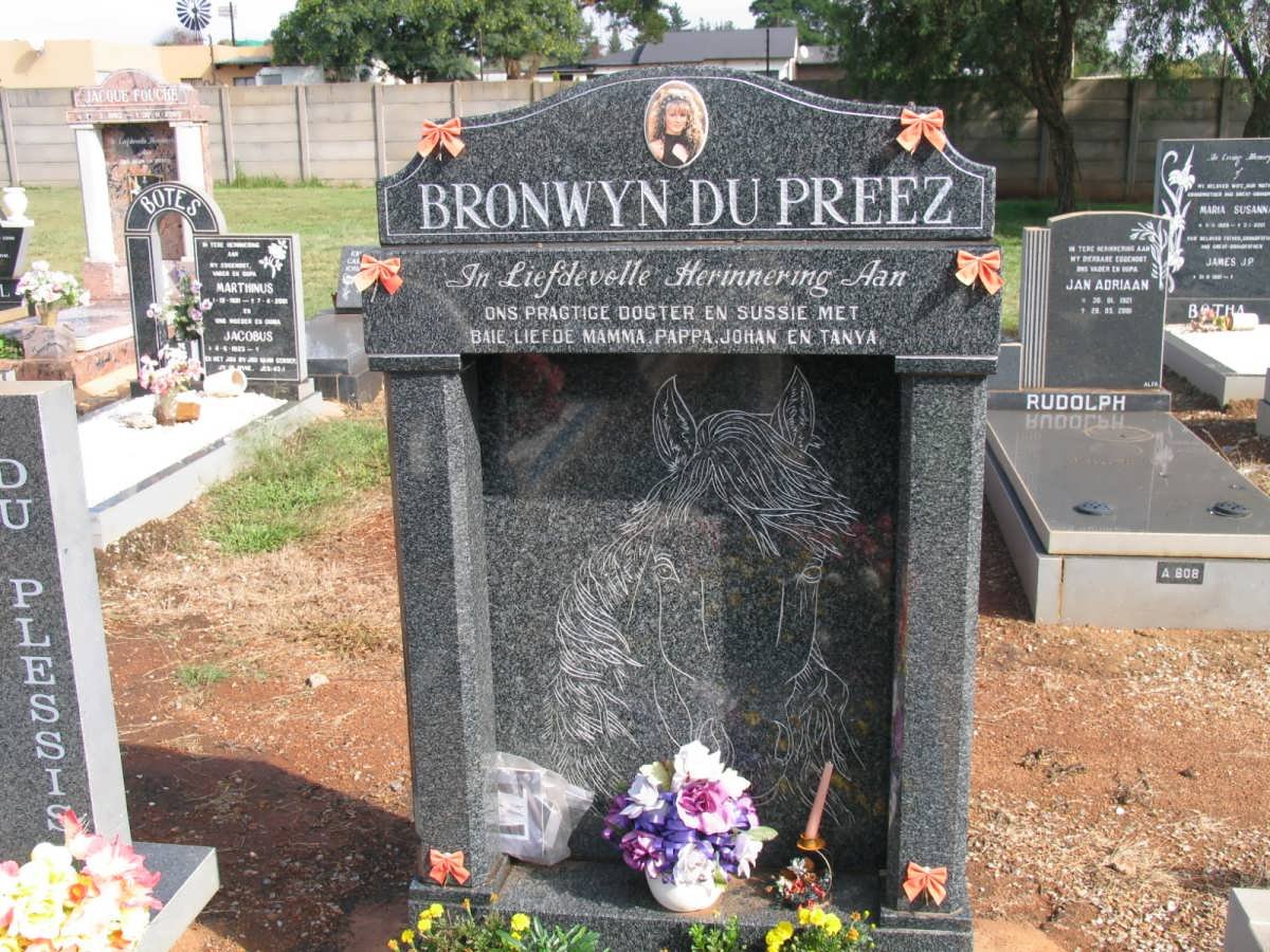 PREEZ Bronwyn, du 1982-2001