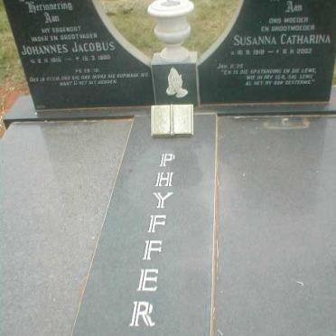 PHYFFER Johannes Jacobus 1915-1980 &amp; Susanna Catharina 1919-2002