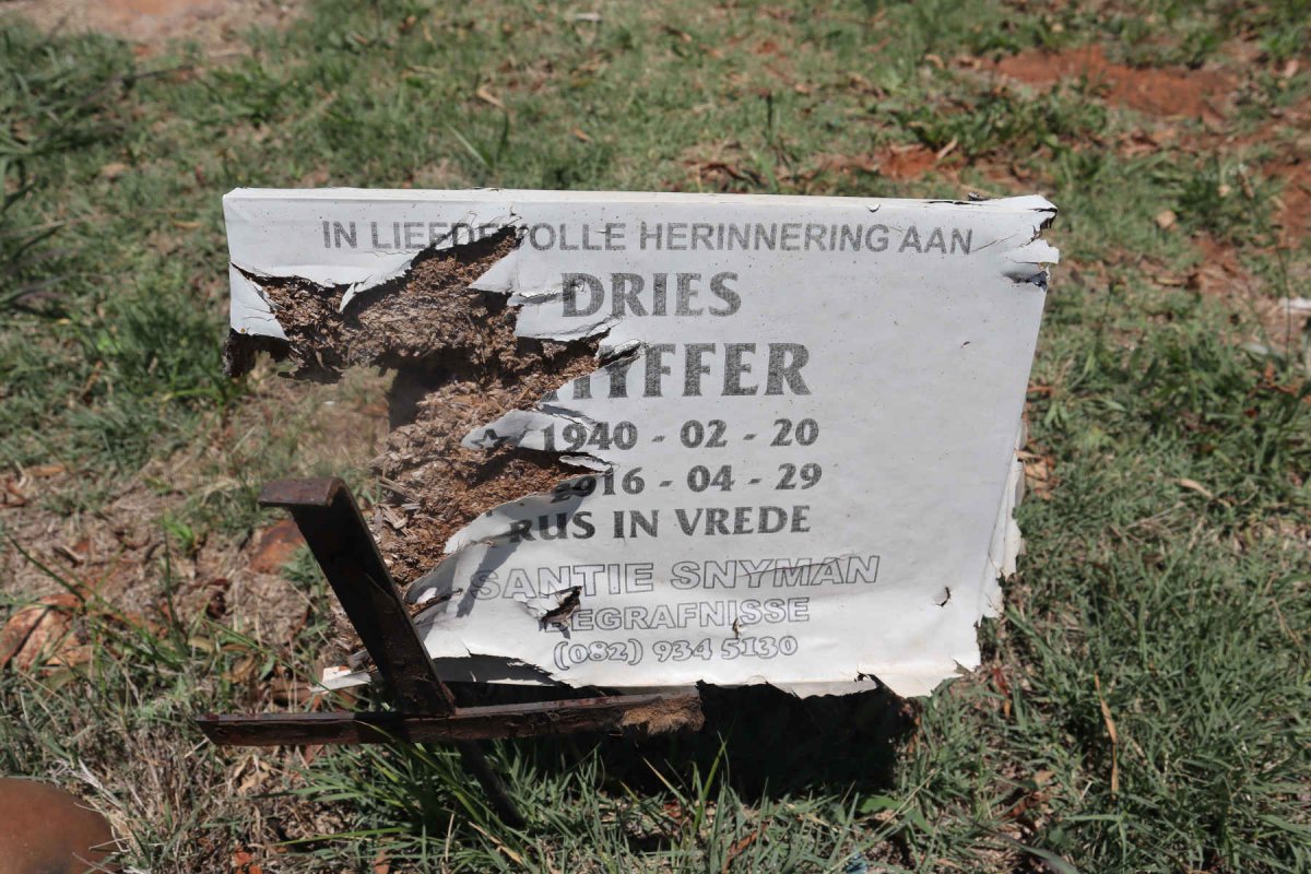 PHYFFER Dries 1940-2016