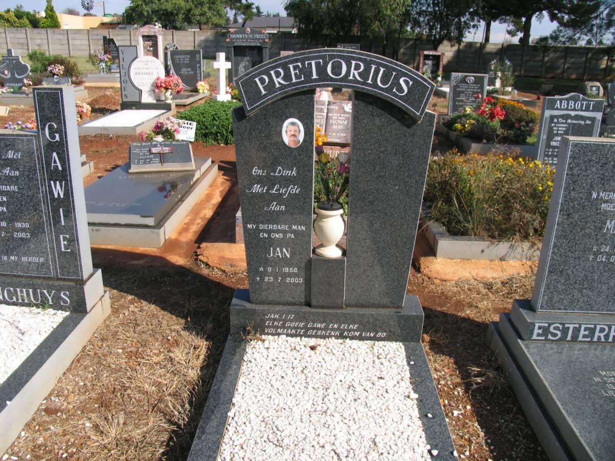 PRETORIUS Jan 1956-2003