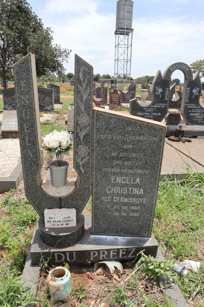 PREEZ Engela Christina, du nee GERMISHUYS 1967-1989