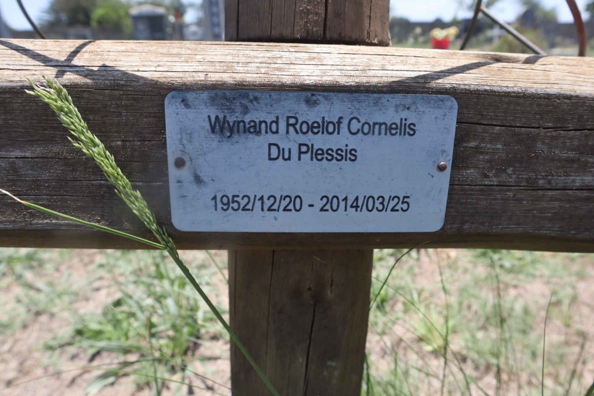 PLESSIS Wynand Roelof Cornelis, du 1952-2014