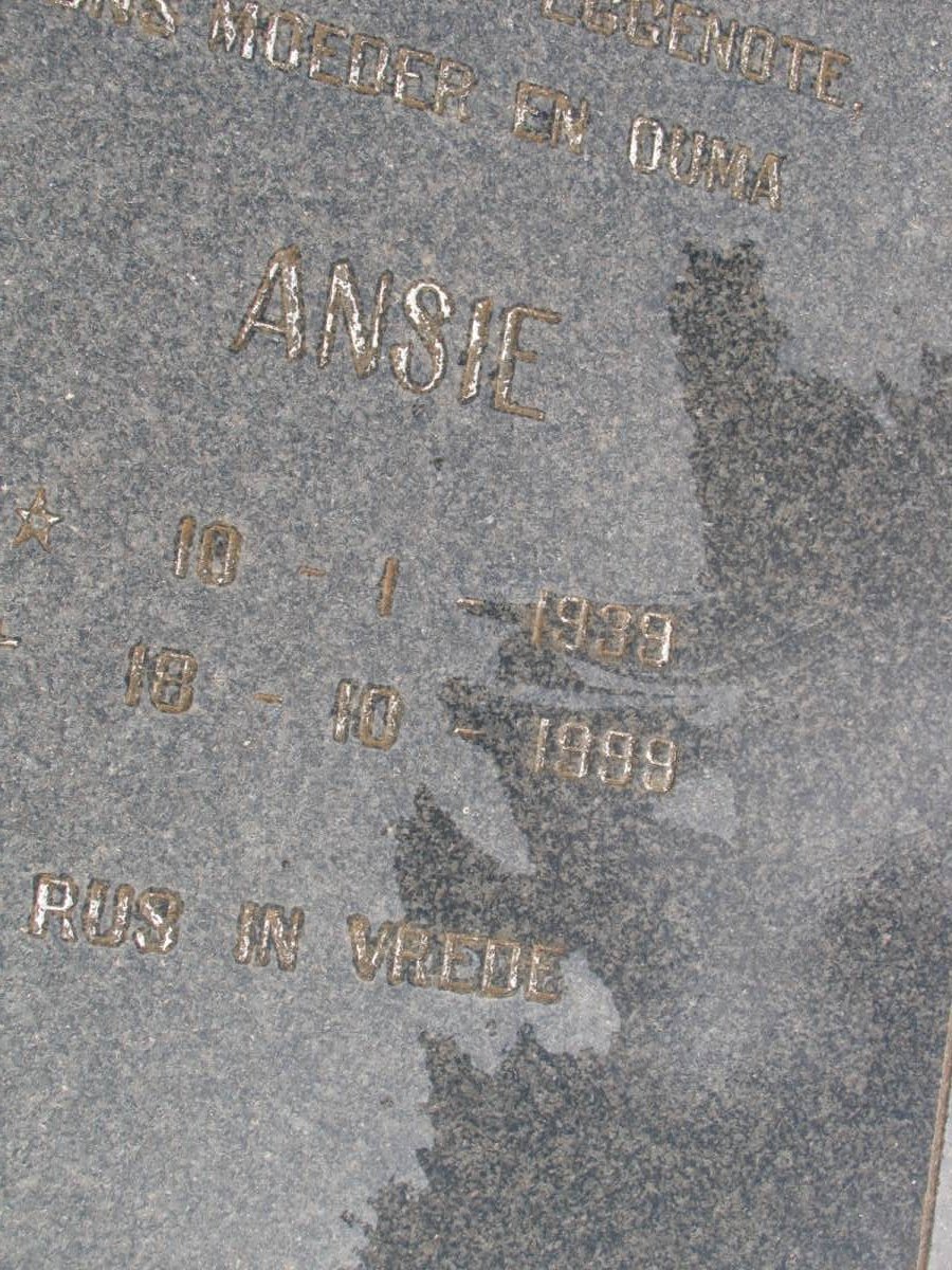 PRETORIUS Ansie 1939-1999 _2