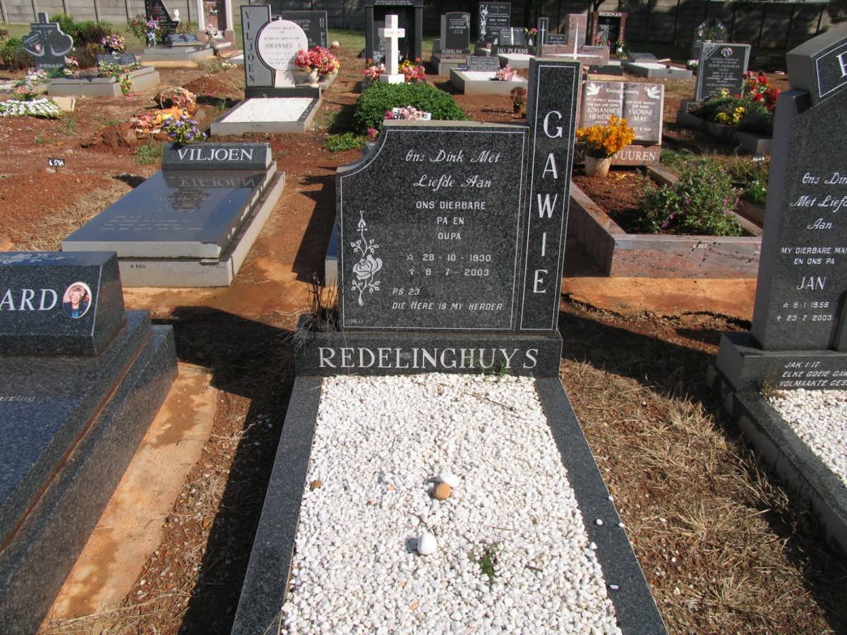 REDELINGHUYS Gawie 1930-2003