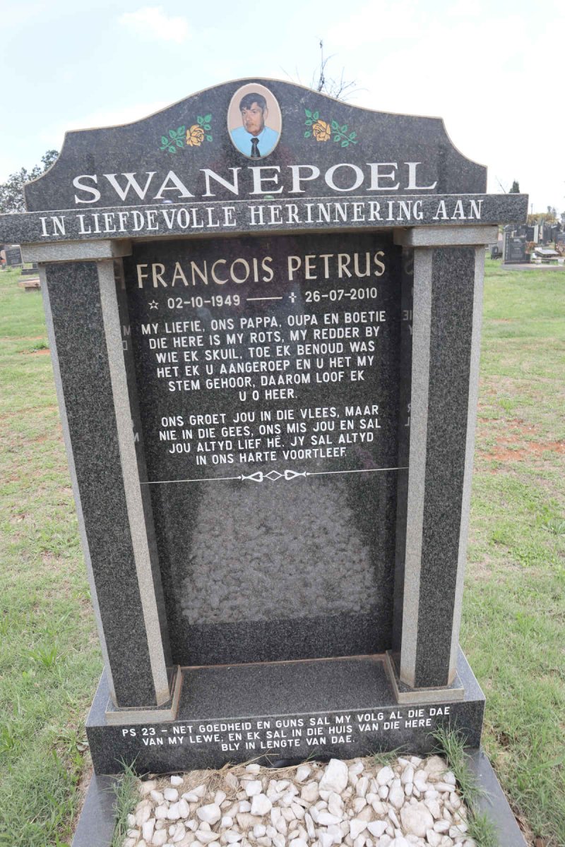 SWANEPOEL Francois Petrus 1949-2010