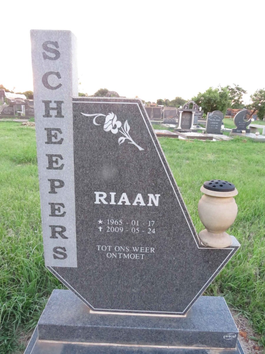 SCHEEPERS Riaan 1965-2009