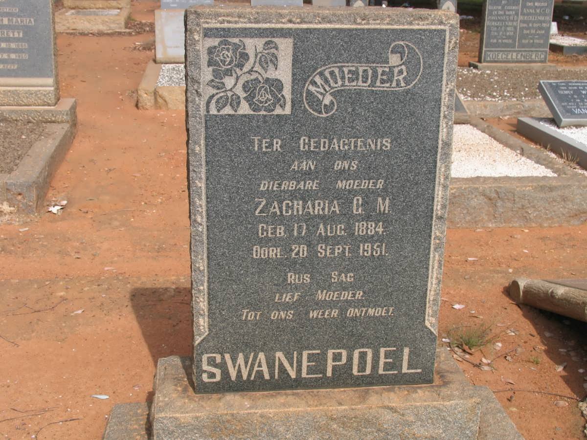 SWANEPOEL Zacharia G.M. 1884-1951