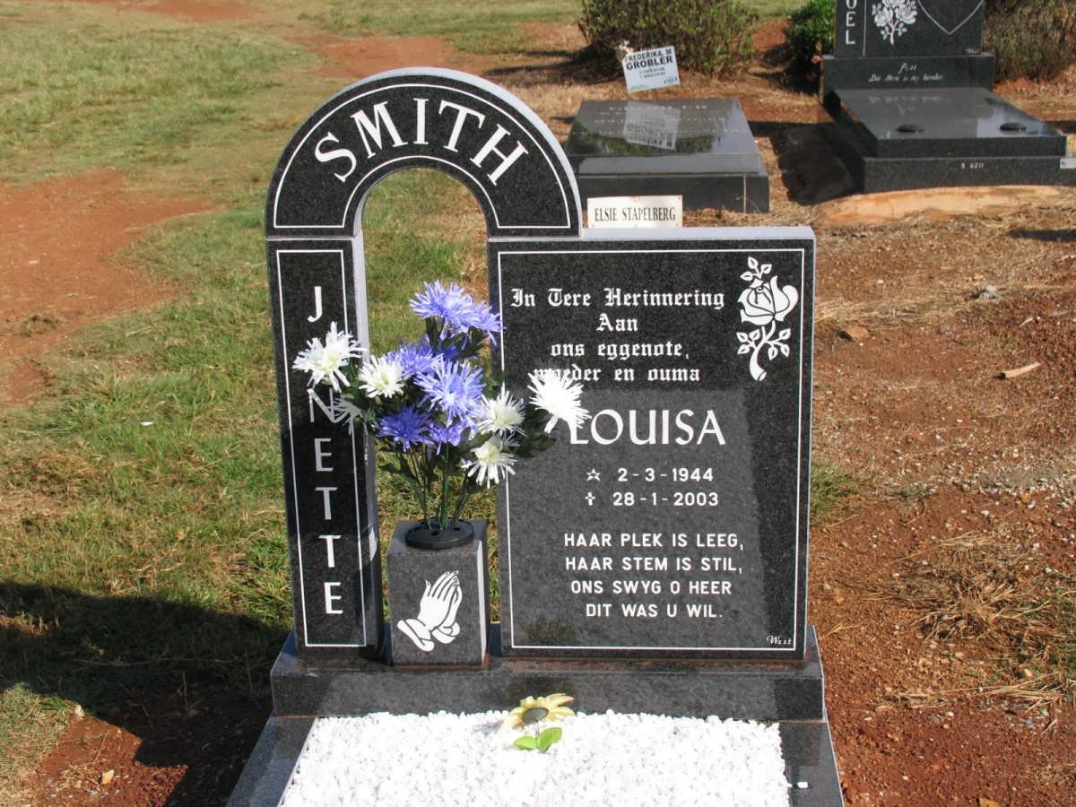 SMITH Louisa J. 1944-2003