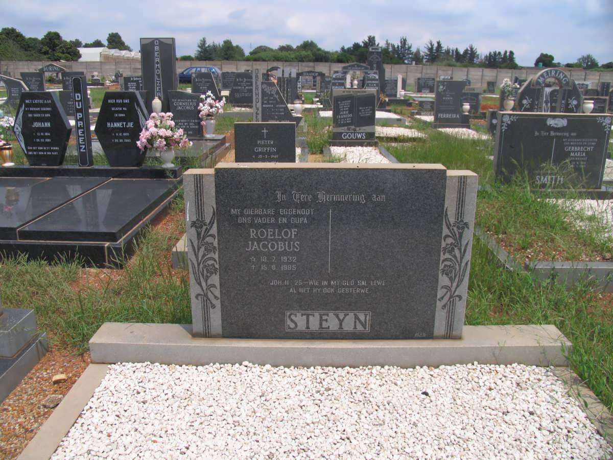 STEYN Roelof Jacobus 1932-1985