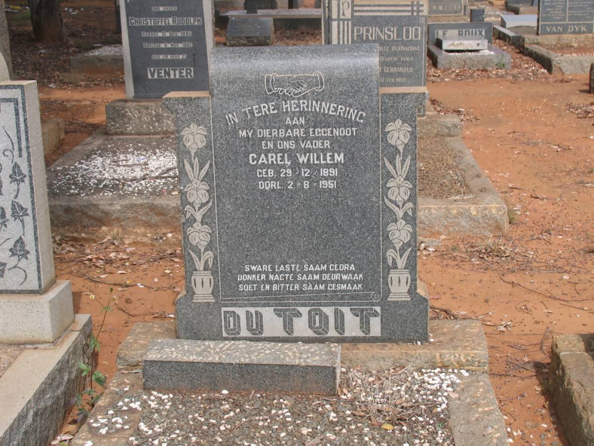 TOIT Carel Willem, du 1891-1951