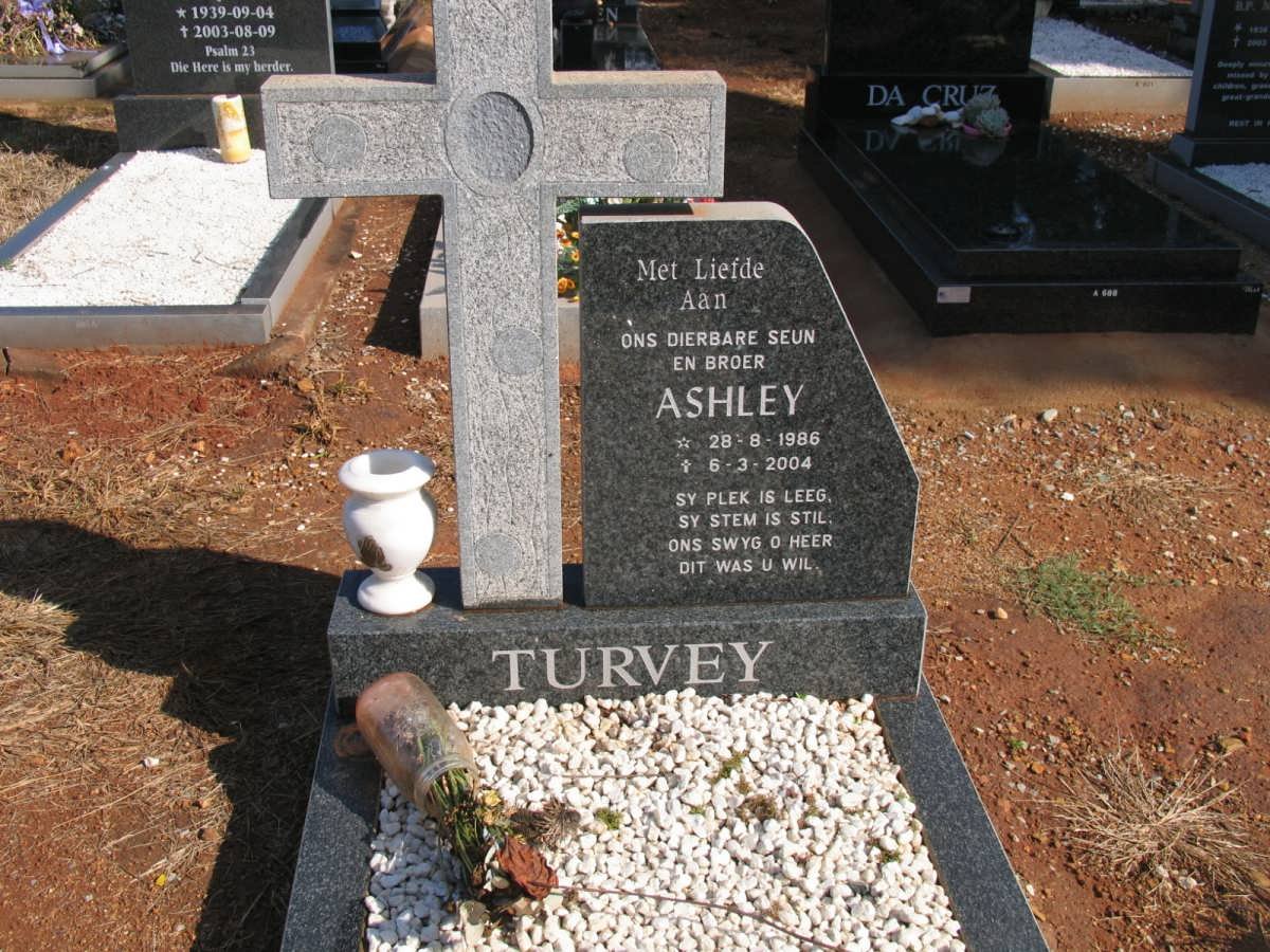 TURVEY Ashley 1986-2004