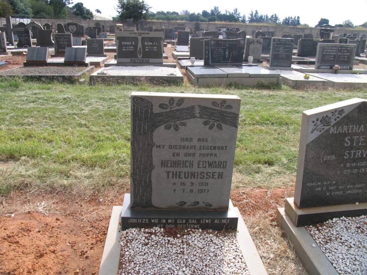 THEUNISSEN Heinrich Edward 1931-1977