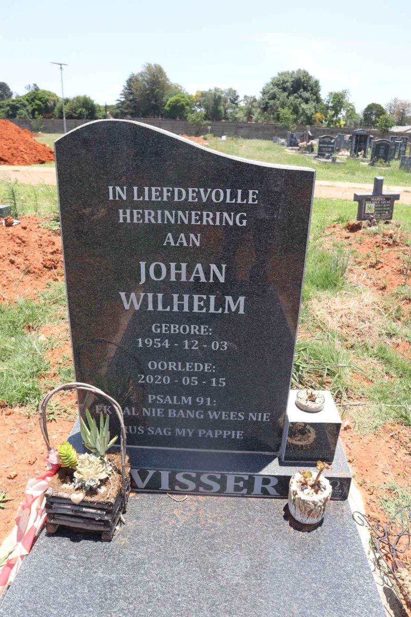 VISSER Johan Wilhelm 1954-2020
