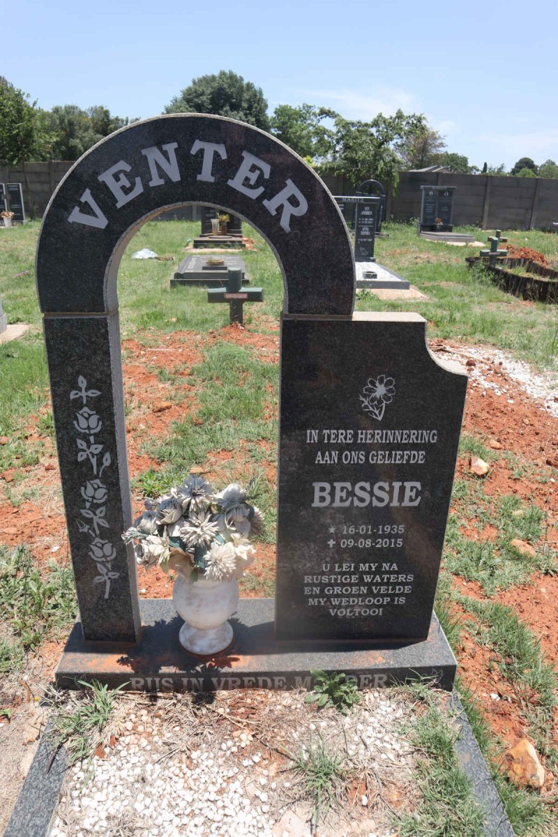 VENTER Bessie 1935-2015