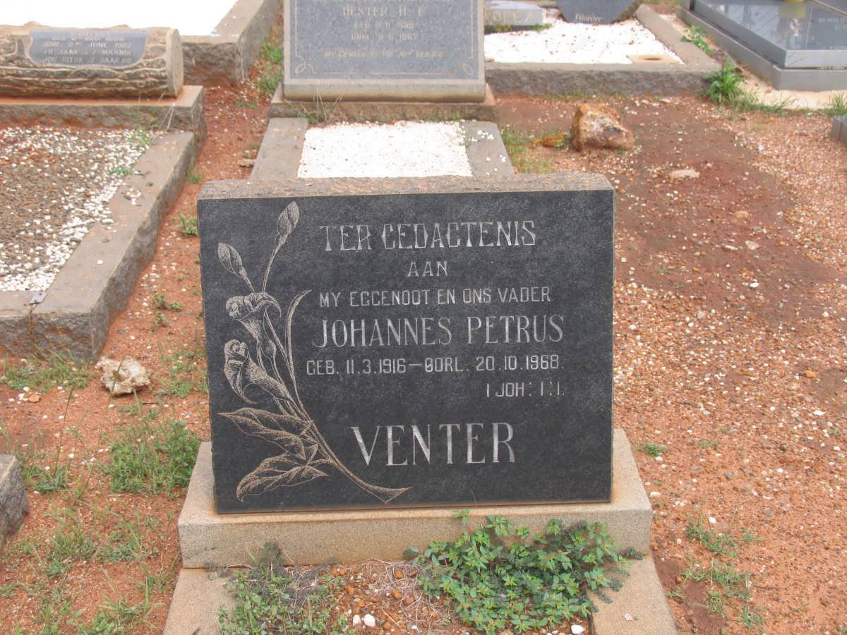 VENTER Johannes Petrus 1916-1968