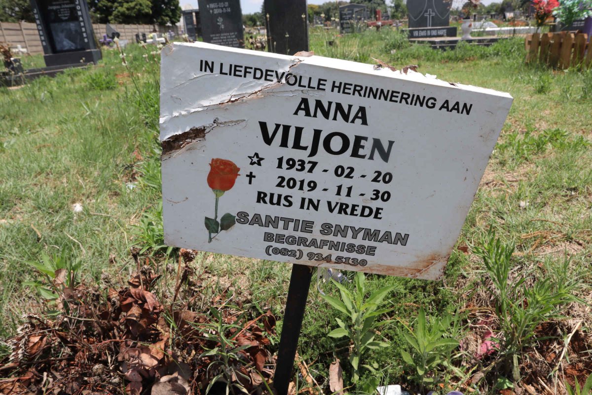 VILJOEN Anna 1937-2019