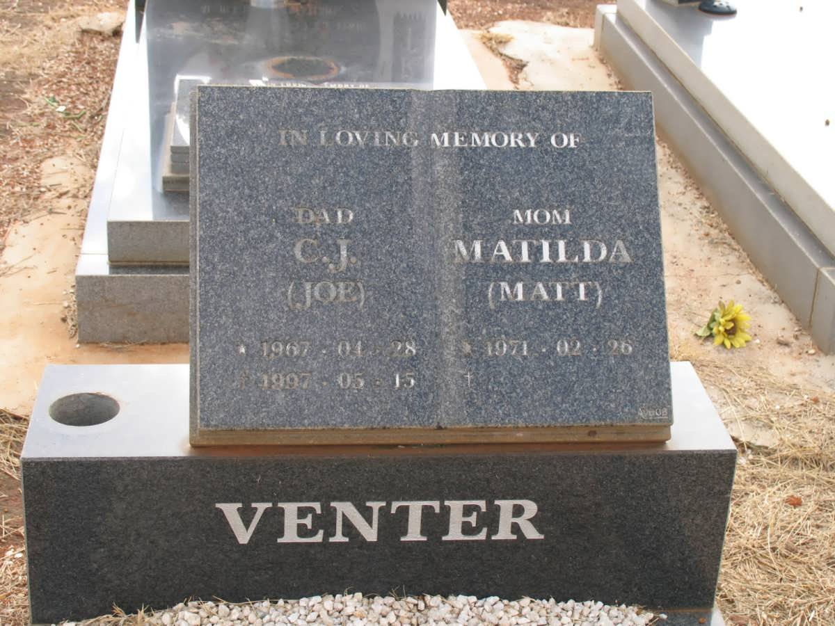 VENTER C.J. 1967-1997 &amp; Matilda 1971-