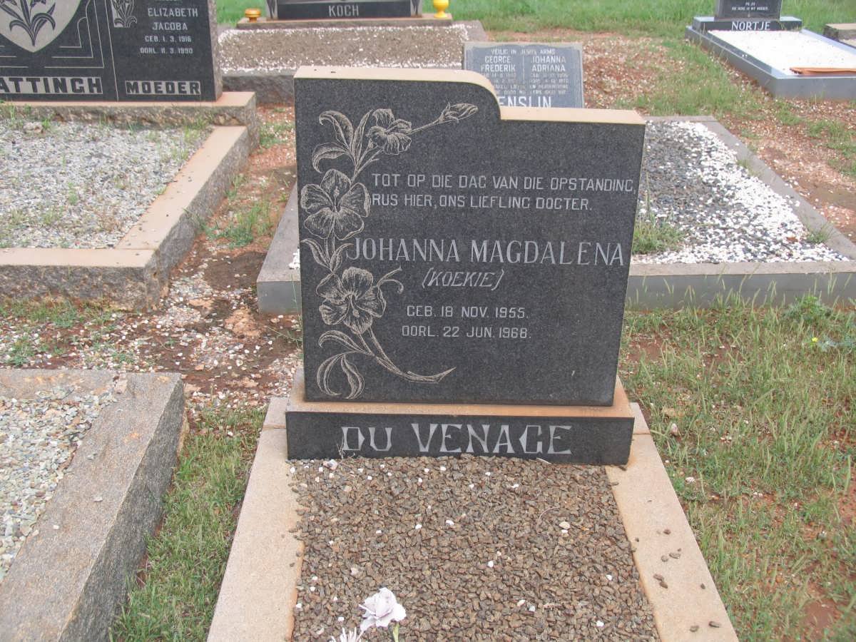 VENAGE Johanna Magdalena, du 1955-1968