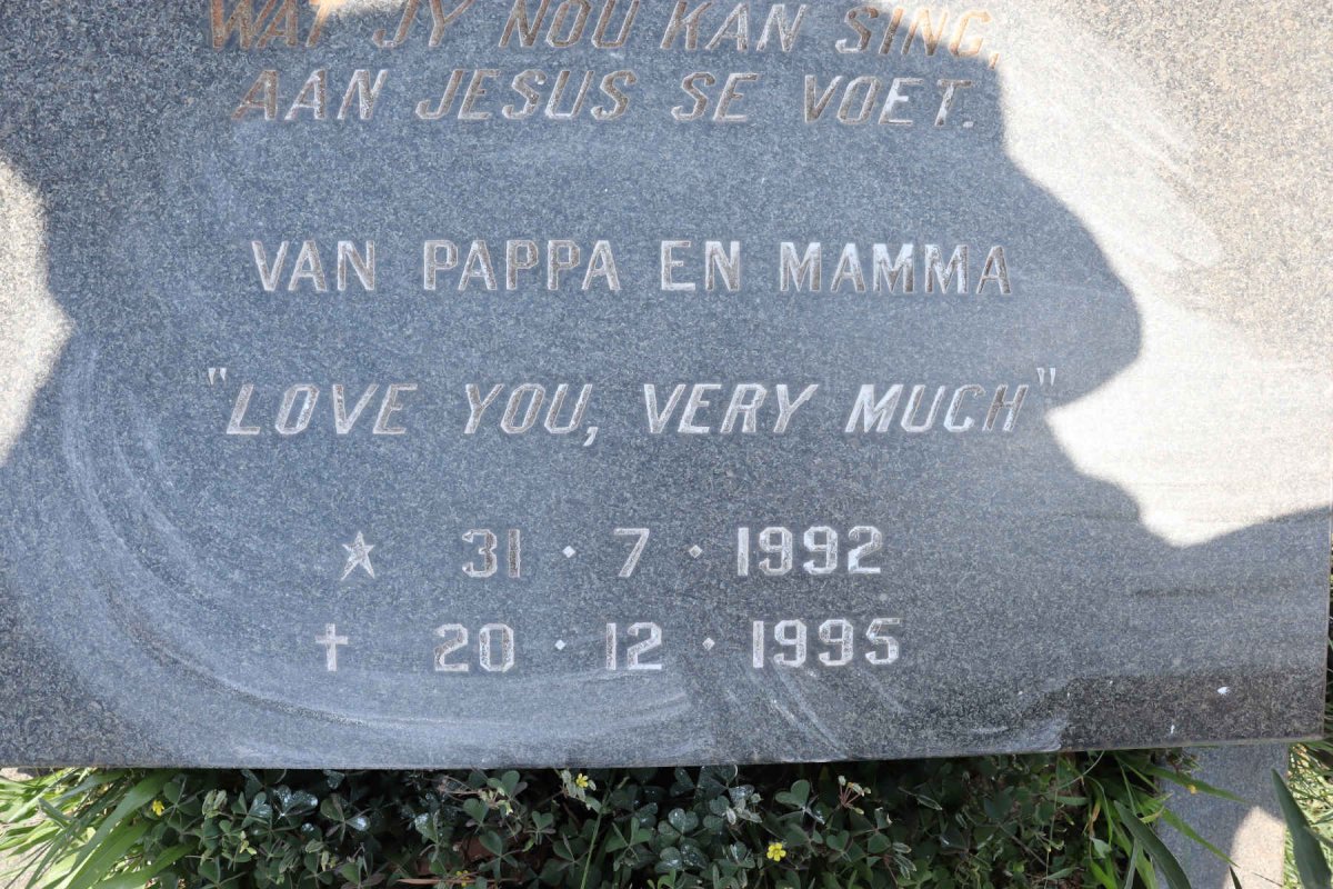 VILJOEN Ruan Christopher 1992-1995_2