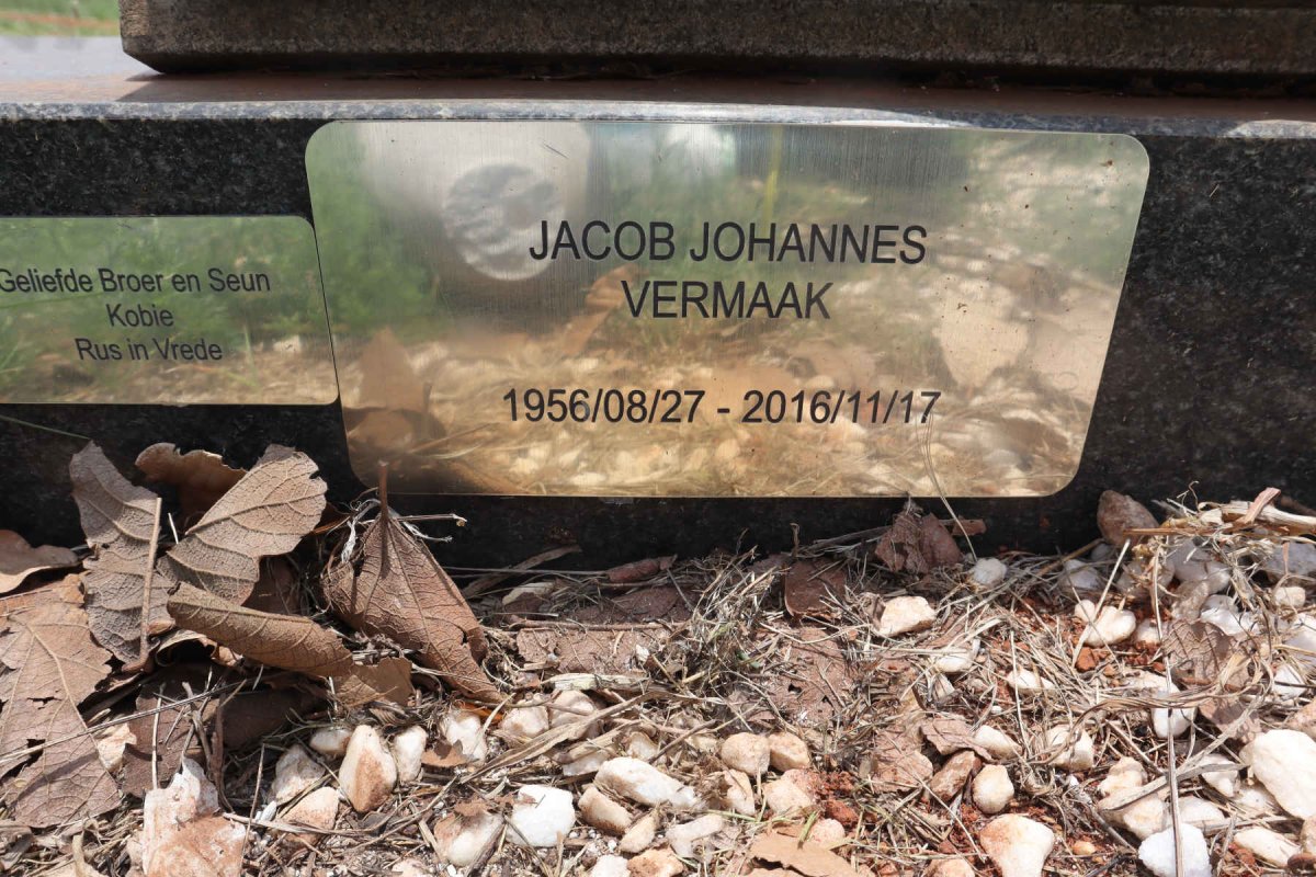 VERMAAK Jacob Johannes 1956-2016