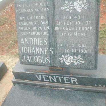 VENTER Andries Johannes Jacobus 1910-1991
