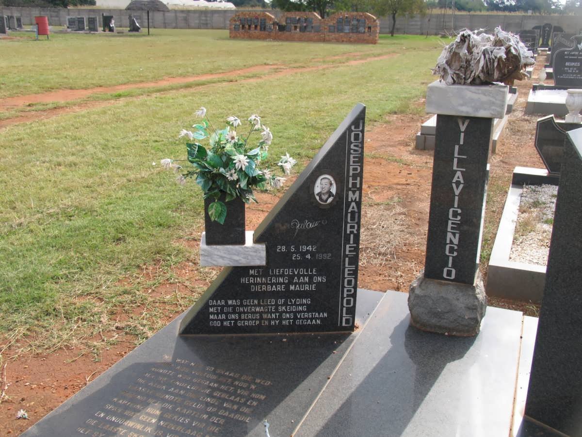 VILLAVICENCIO Joseph Maurie Leopold 1942-1992