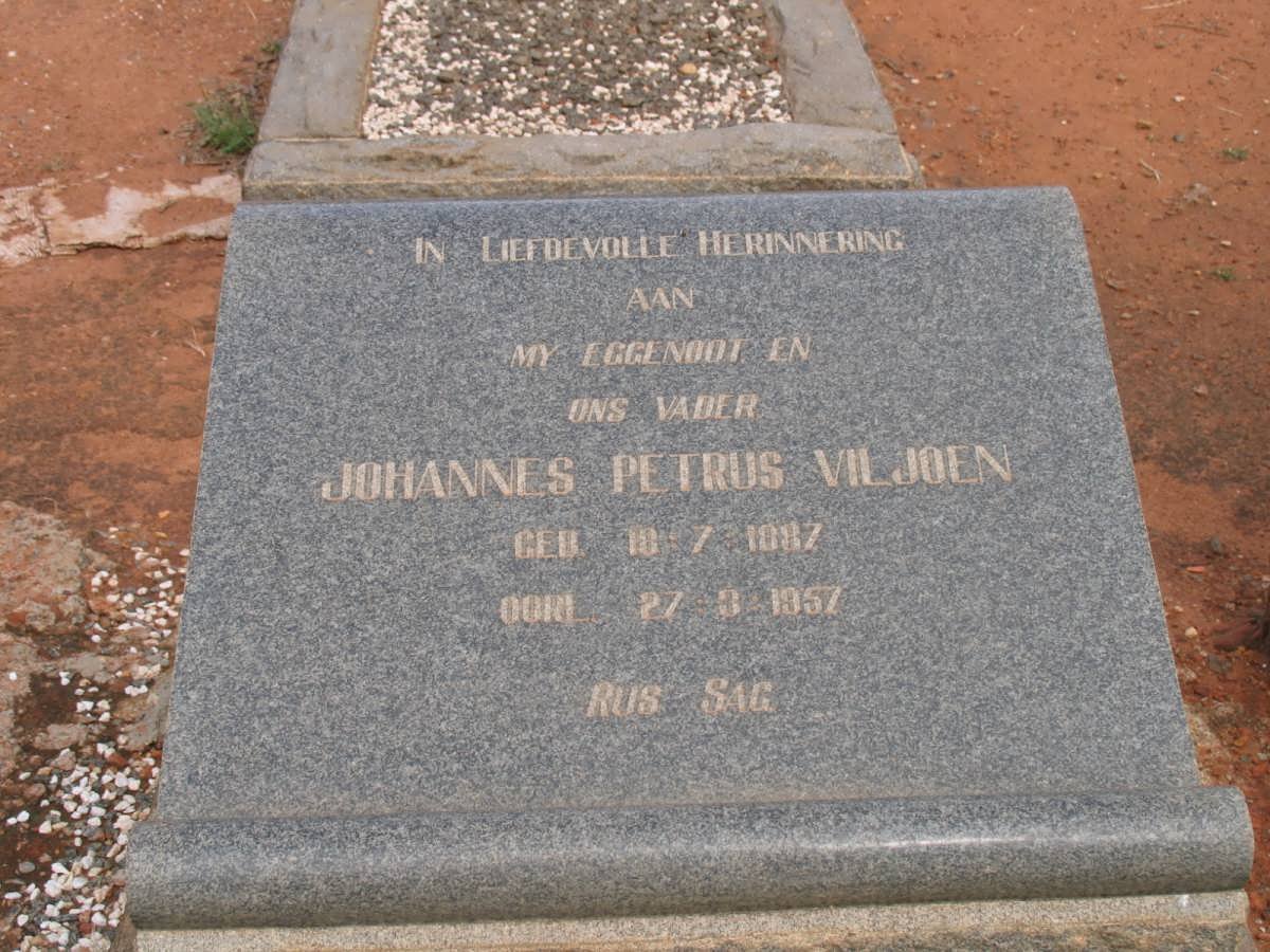 VILJOEN Johannes Petrus 1887-1957