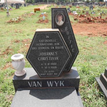 WYK Johannes Christiaan, van 1982-1988