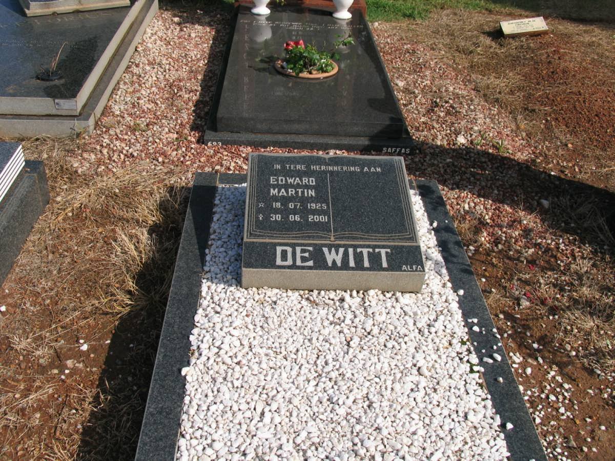 WITT Edward Martin, de 1925-2001