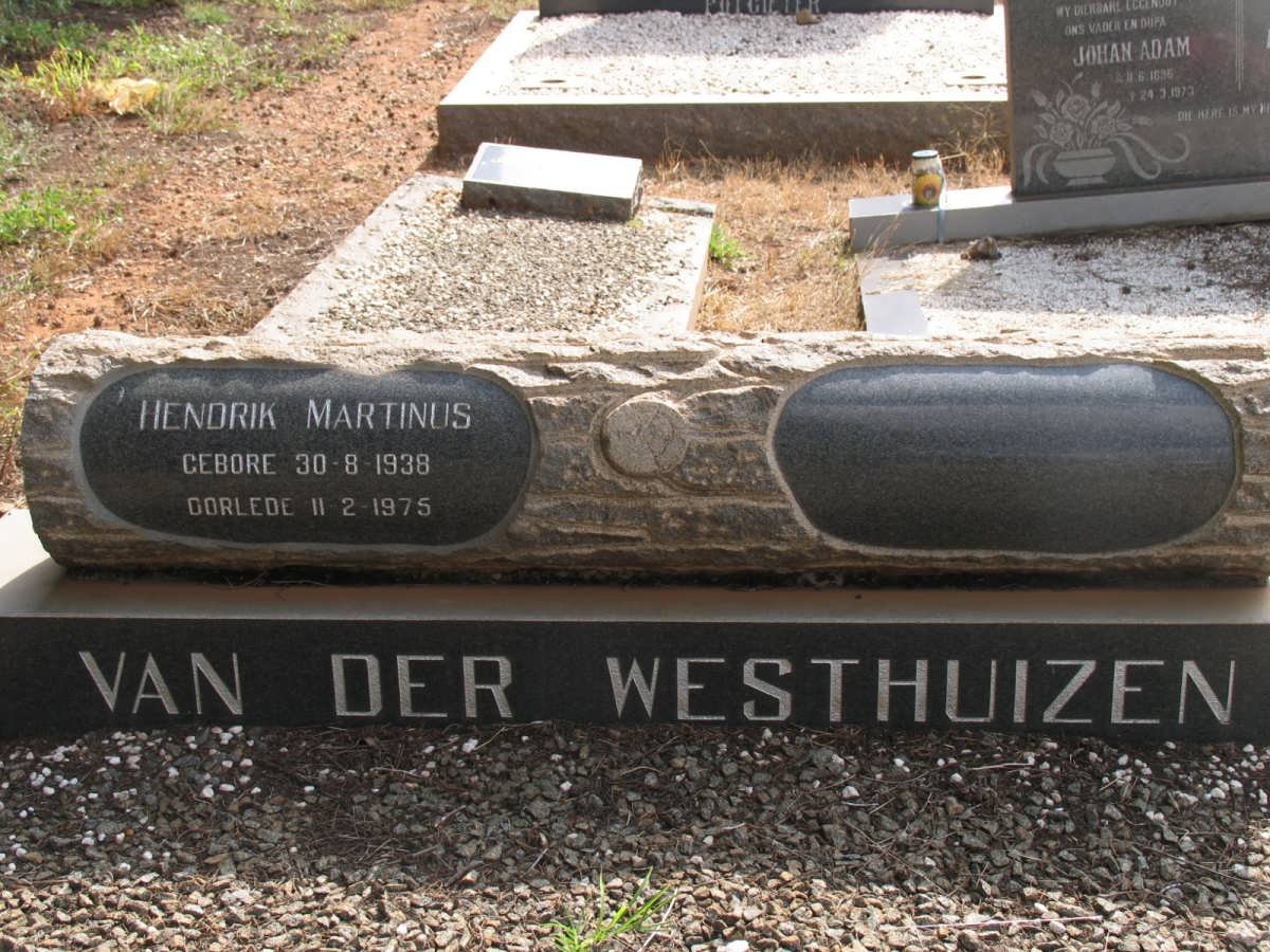 WESTHUIZEN Hendrik Martinus, van der 1938-1975