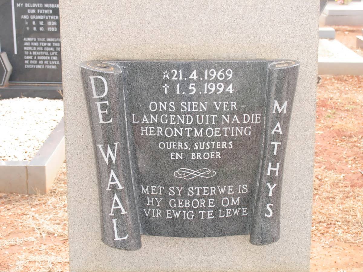 WAAL Mathys, de 1969-1994