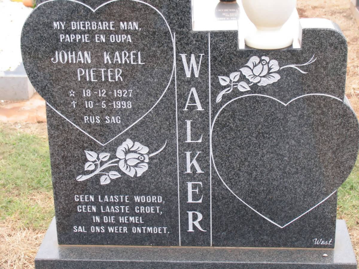 WALKER Johan Karel Pieter 1927-1998