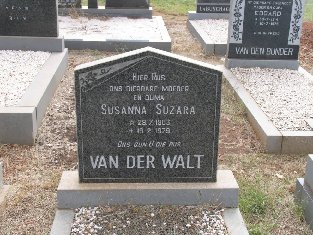 WALT Susanna Suzara, van der 1903-1979