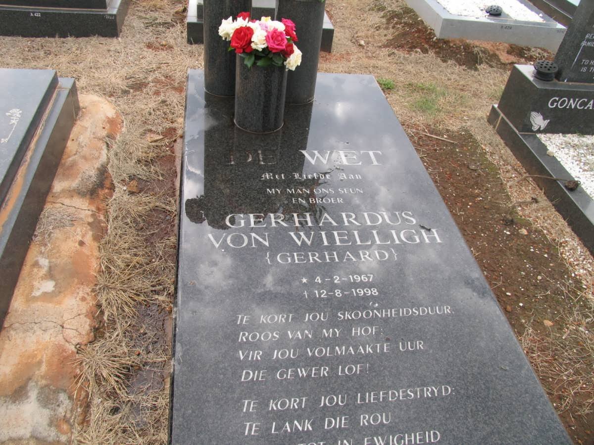 WET Gerhardus von Wielligh, de 1967-1998