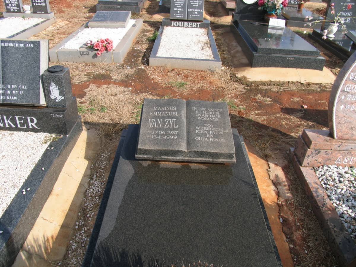 ZYL Marinus Emmanuel, van 1937-1999