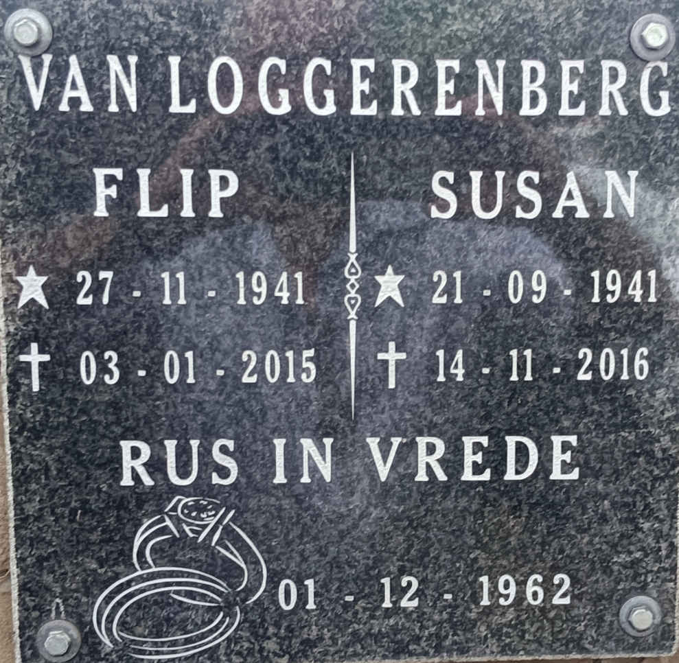 LOGGERENBERG Flip, van 1941-2015 & Susan 1941-2016
