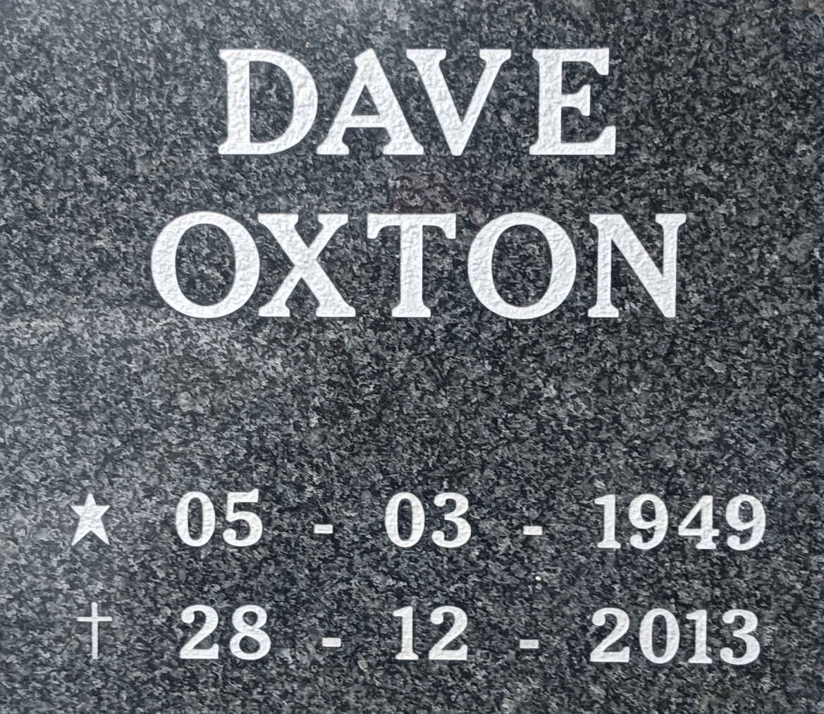 OXTON Dave 1949-2013