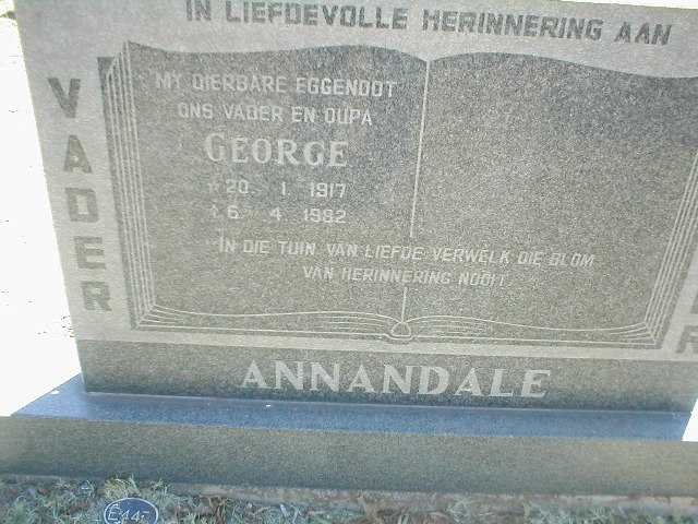 ANNANDALE George 1917-1982