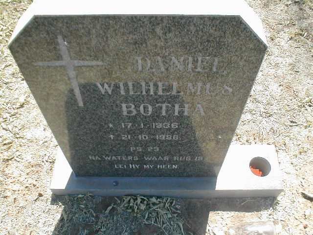 BOTHA Daniel Wilhelmus 1936-1986
