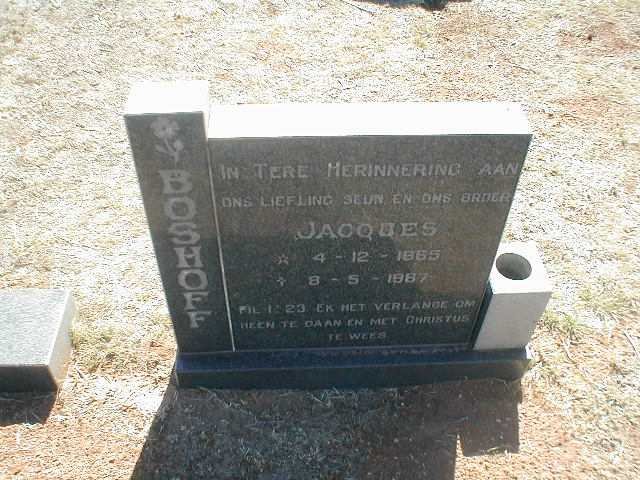 BOSHOFF Jacques 1965-1987