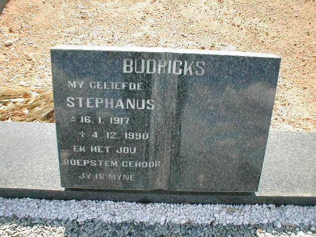 BUDRICKS  Stephanus 1917-1990