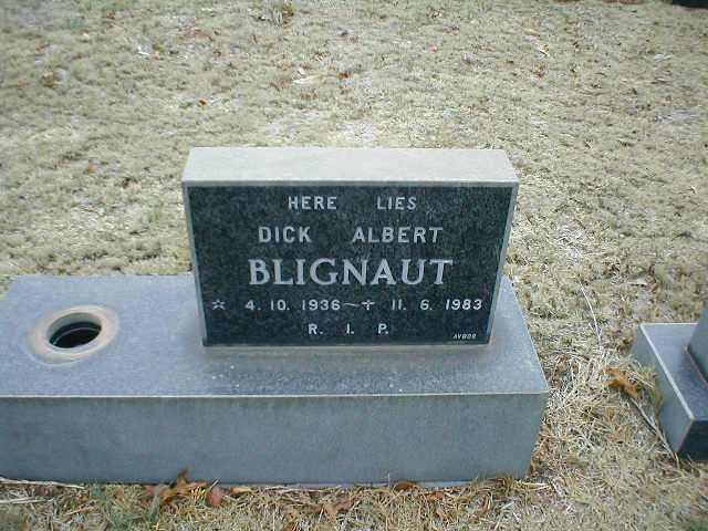 BLIGNAUT Dick Albert 1936-1983