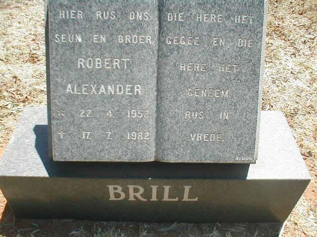 BRILL Robert Alexander 1952-1982