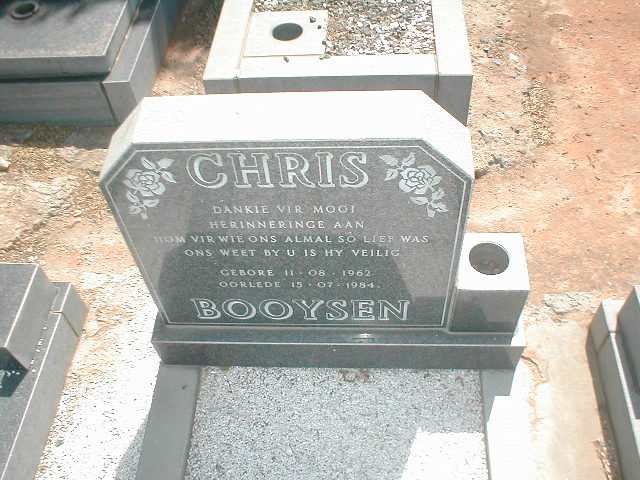 BOOYSEN Chris 1962-1984